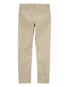 Kid Slim Tapered Chino Pants - Khaki, image 2 of 4 slides