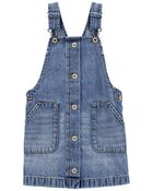 Toddler Denim Button-Front Skirtall, image 1 of 4 slides