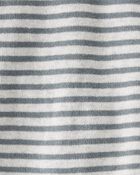 Baby Organic Cotton Gray Striped Sweater Knit Set , image 5 of 6 slides