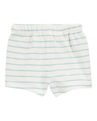 Baby Striped Pull-On Slub Jersey Shorts, image 2 of 4 slides