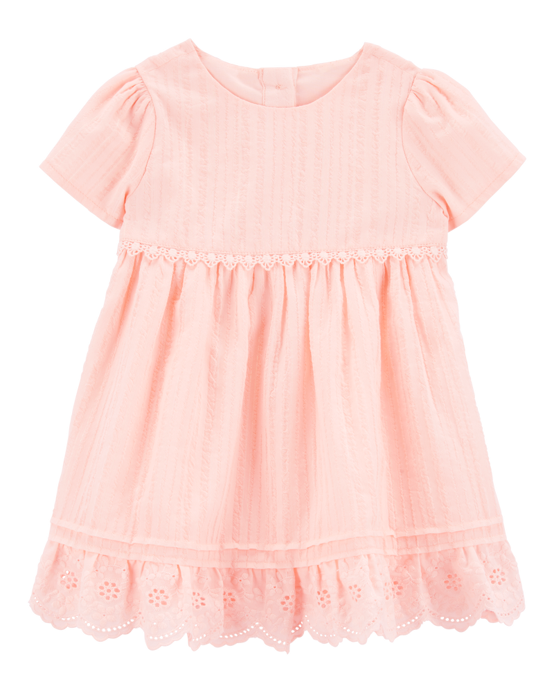 Baby Eyelet Babydoll Dress, image 1 of 5 slides