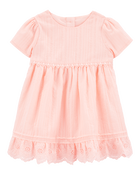 Baby Eyelet Babydoll Dress, image 1 of 5 slides