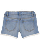 Toddler Eyelet Denim Shorts, image 2 of 4 slides
