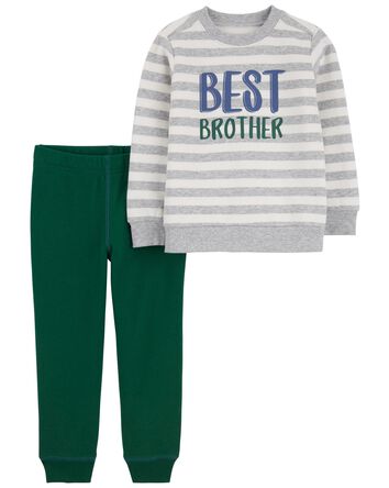 Baby 2-Piece Best Brother Pullover & Jogger Set, 
