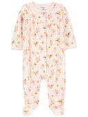 Multi - Baby Floral Snap-Up Cotton Sleep & Play Pajamas