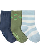 Blue/Green - Baby 3-Pack Iguana Booties