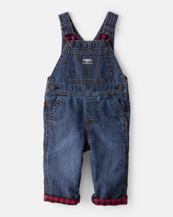 Baby Buffalo Check Overalls - Blue, 
