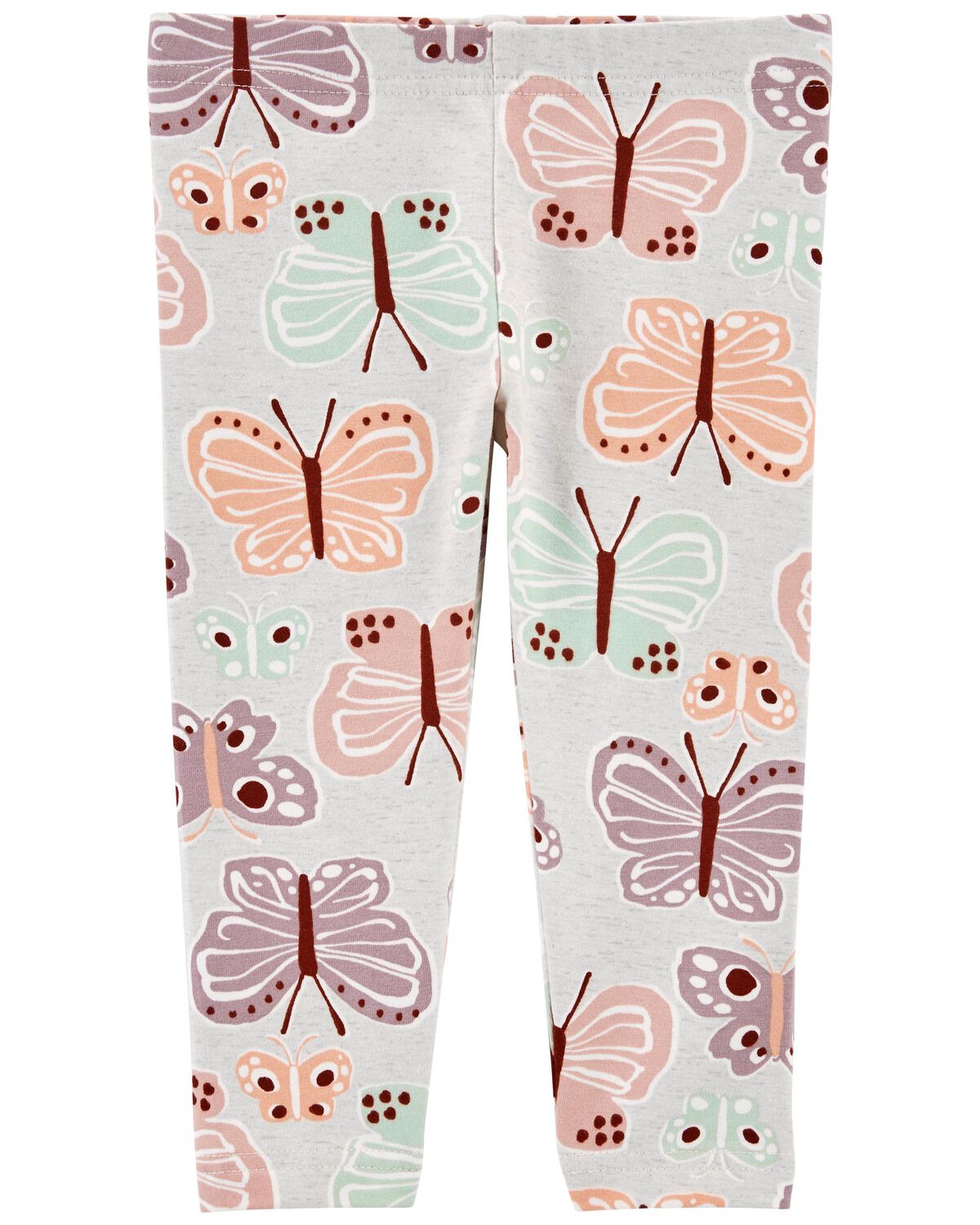 Grey Toddler Butterfly Capri Leggings