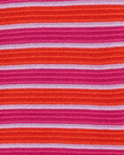 Kid Striped Tank Crochet Sweater Dress, image 3 of 3 slides