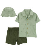 Baby 3-Piece Little Short & Hat Set, image 1 of 4 slides