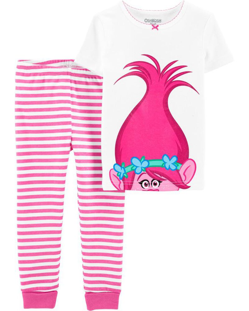 Toddler 2-Piece Trolls™ 100% Snug Fit Cotton Pajamas, image 1 of 3 slides