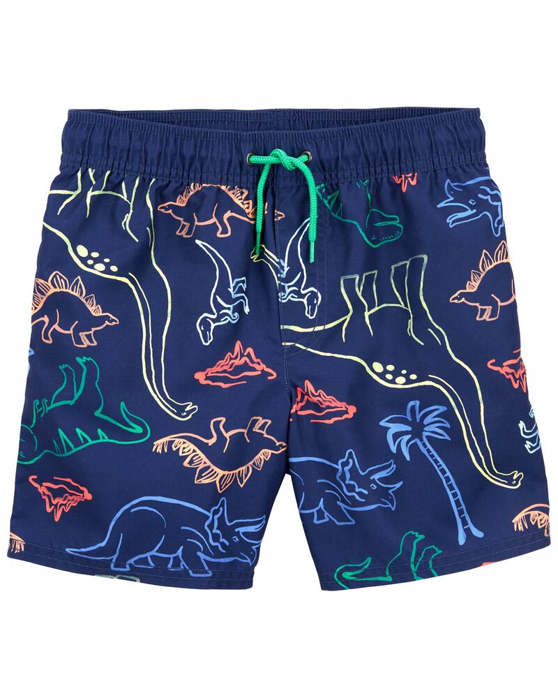 Kid Dinosaur Swim Trunks, image 1 of 2 slides