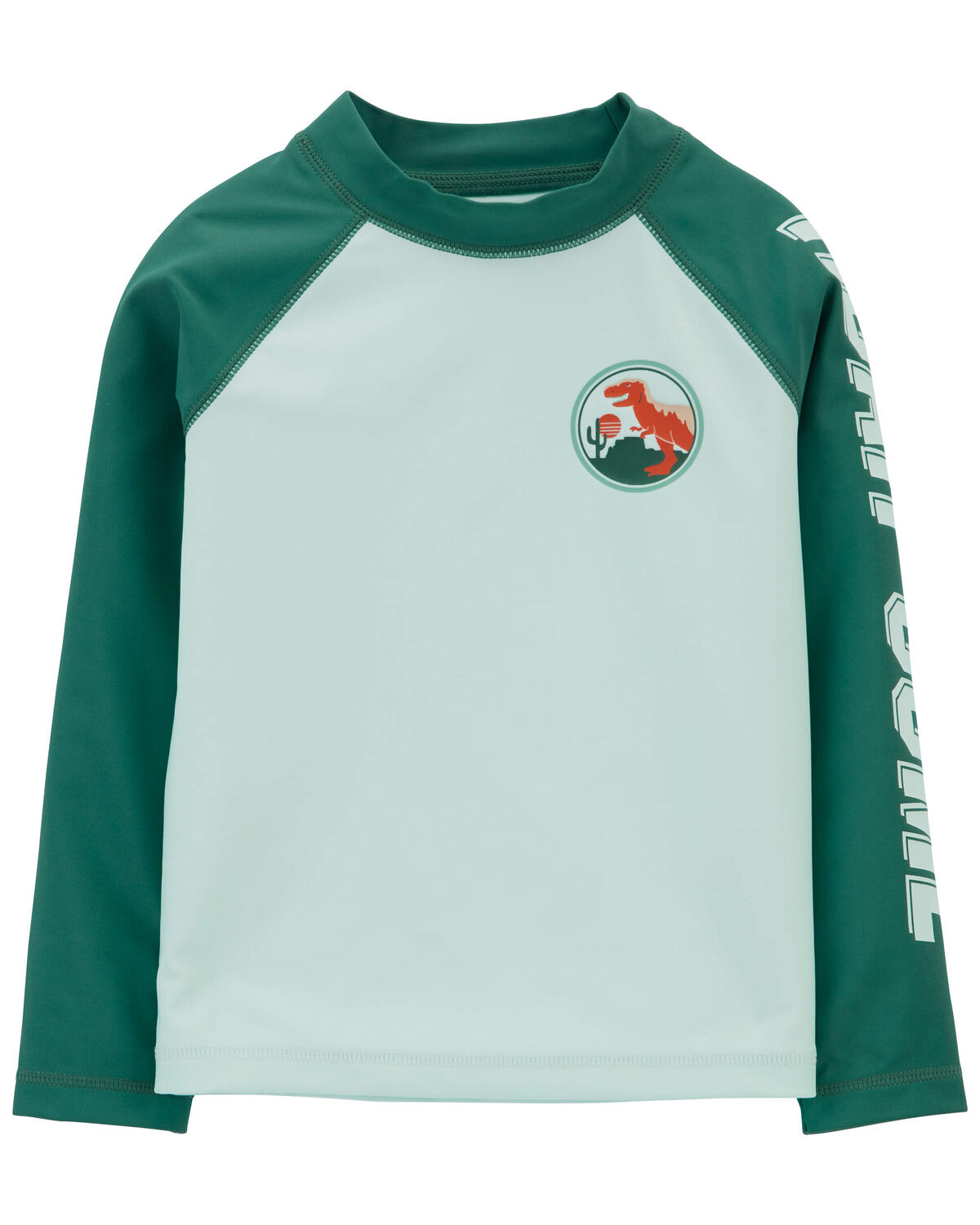 Green Toddler Roarsome Dinosaur Rashguard