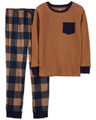 2-Piece Thermal & Fleece Pajamas, image 1 of 3 slides