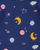 Toddler 4-Piece Space Print 100% Snug Fit Cotton Pajamas, image 4 of 5 slides