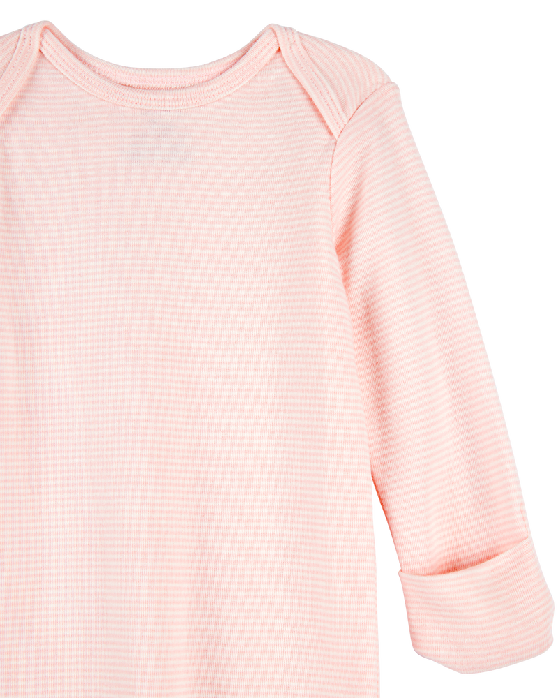 Baby 2-Pack Sleeper Gowns - Pink, image 2 of 5 slides