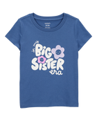 Toddler Girl Big Sister Short-Sleeve Graphic Tee - Blue, image 1 of 3 slides
