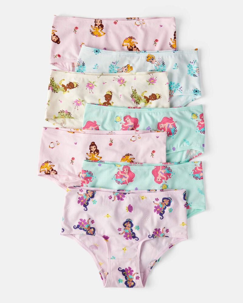 Girls 7-Pack Disney© Princess Brief Underwear, image 1 of 3 slides