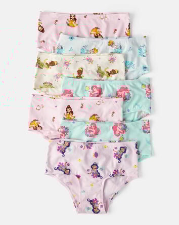 Girls 7-Pack Disney© Princess Brief Underwear, 