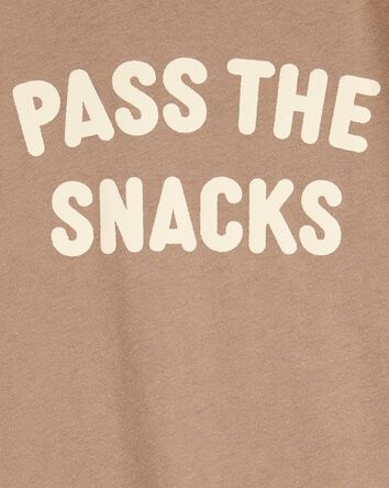 Toddler Pass the Snacks Short-Sleeve Graphic Tee - Brown, 