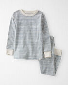 Toddler Organic Cotton Pajamas Set in Stripes, image 1 of 4 slides
