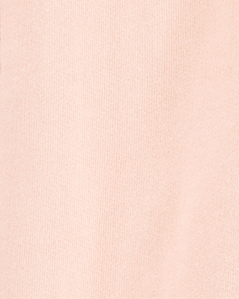 Baby Pull-On French Terry Joggers - Pink, image 3 of 4 slides