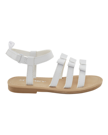 Toddler Strappy Sandals - White, 