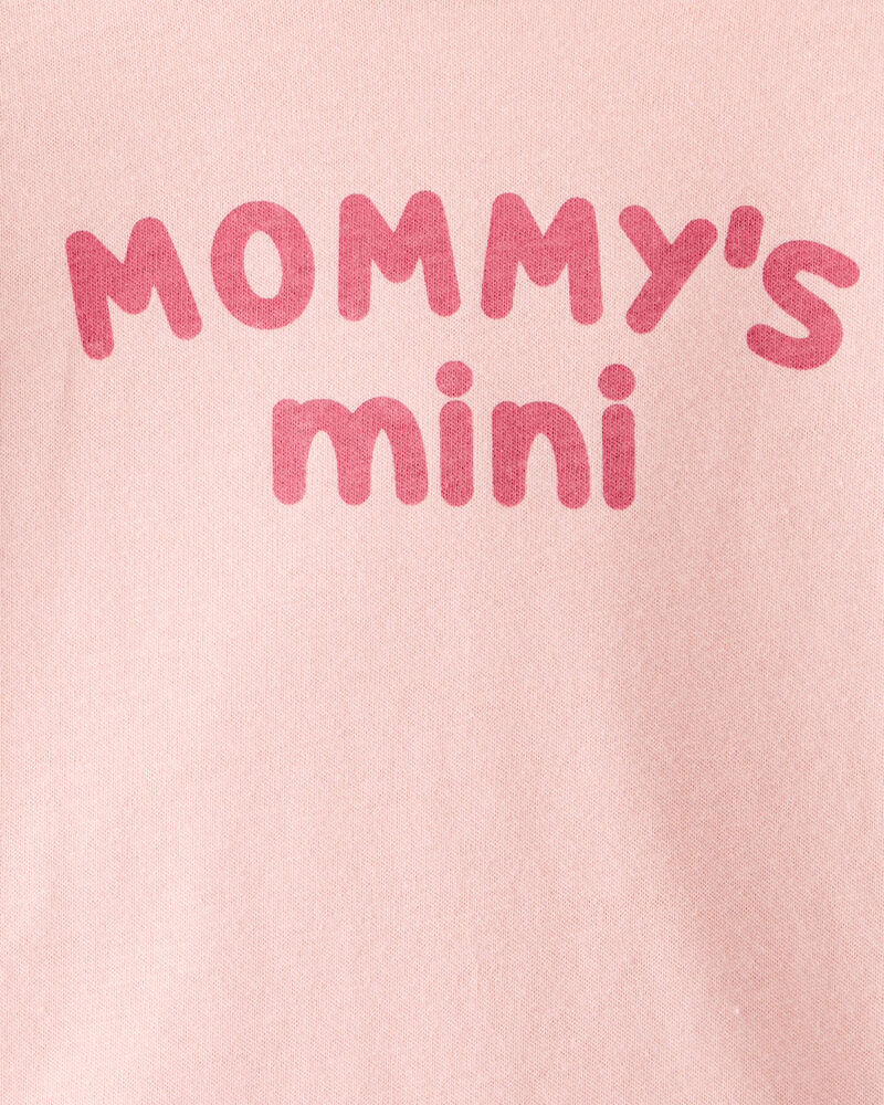 Baby Girl Cotton Long-Sleeve Graphic Bodysuit - Pink, image 2 of 3 slides