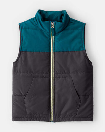 Boys Sleeveless Puffer Vest , 