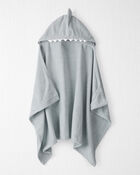Toddler Organic Terry Cotton Shark Towel, image 1 of 4 slides