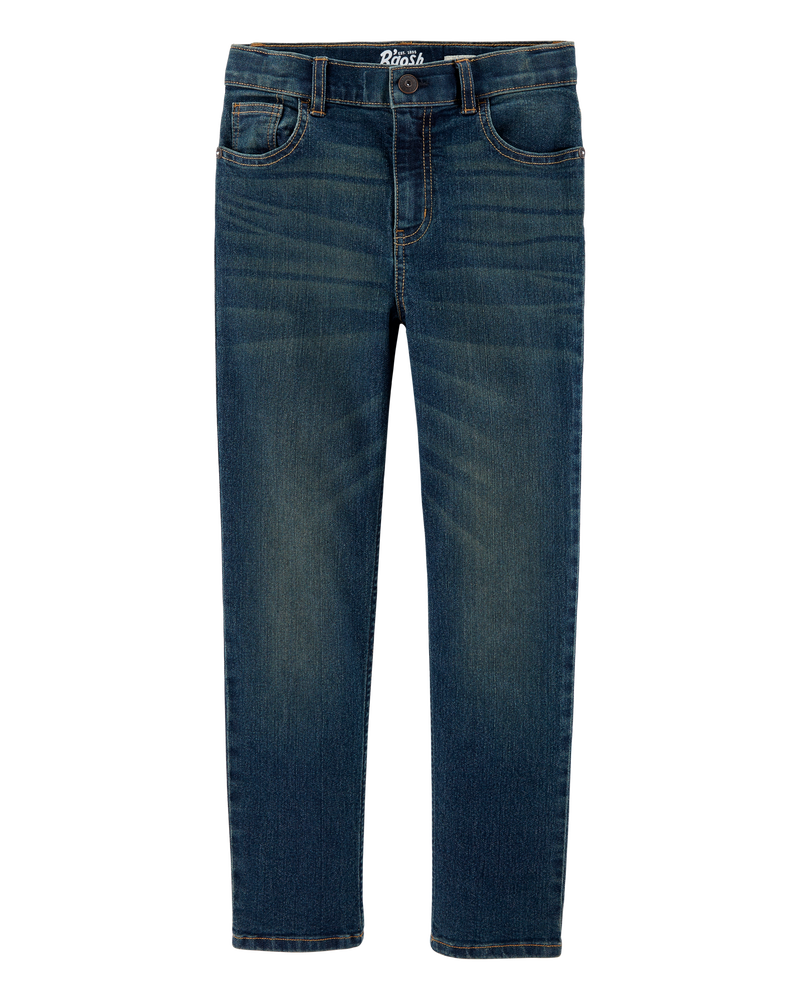Kid Dark Wash Straight-Leg Jeans, image 1 of 4 slides