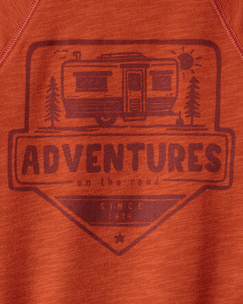 Toddler Boy Adventures French Terry Pullover Sweatshirt - Orange, 