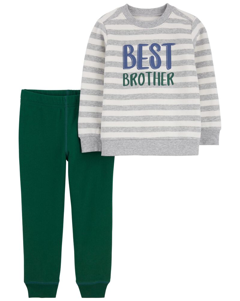 Baby 2-Piece Best Brother Pullover & Jogger Set, image 1 of 2 slides