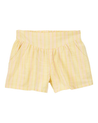 Kid 2-Piece Lemon Fashion Top & Striped Sun Shorts Set, image 4 of 6 slides