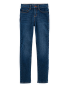 Kid Dark Blue Wash Super Skinny-Leg Jeans, image 1 of 5 slides