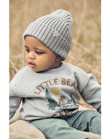 Baby Organic Cotton Little Bear Fleece Pullover, 