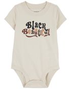 Baby Black Is Beautiful Cotton Bodysuit, image 1 of 4 slides