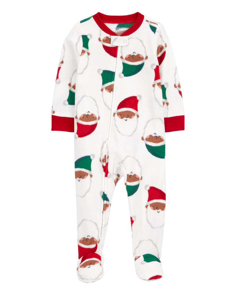 Toddler 1-Piece Santa Fleece Footie Pajamas
, image 1 of 5 slides