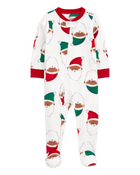 Toddler 1-Piece Santa Fleece Footie Pajamas
, image 1 of 5 slides