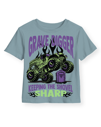Kid Monster Jam™ Grave Digger Short-Sleeve Graphic Tee - Blue, 