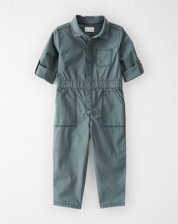 Toddler Organic Cotton Smile Everyday Utility Jumpsuit, 