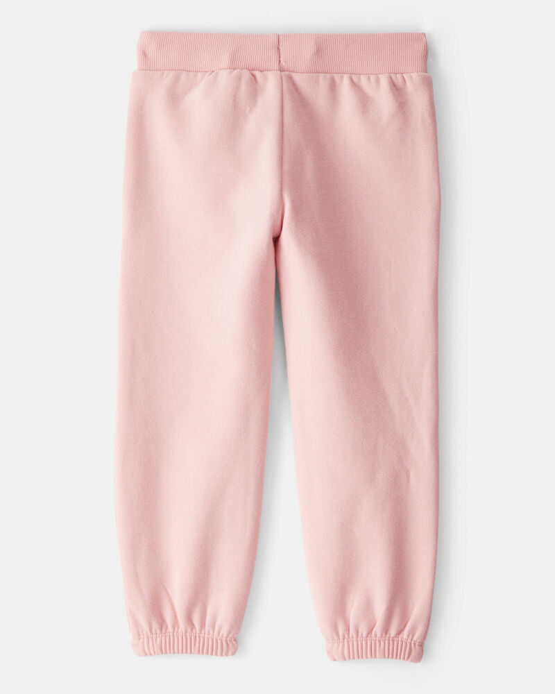 Toddler Girl Cotton Joggers - Pink, image 2 of 4 slides