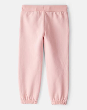 Toddler Girl Cotton Joggers - Pink, 