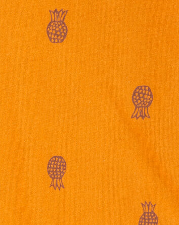 Baby 2-Piece Pineapple Polo Bodysuit & Short Set, 