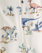 Baby Dinosaur Print Organic Cotton Sleep & Play Pajamas , image 3 of 5 slides