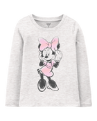 Kid Minnie Mouse Tee - Grey, image 1 of 2 slides