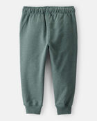 Toddler Boy Solid Fleece Cotton Jogger - Green, image 2 of 4 slides
