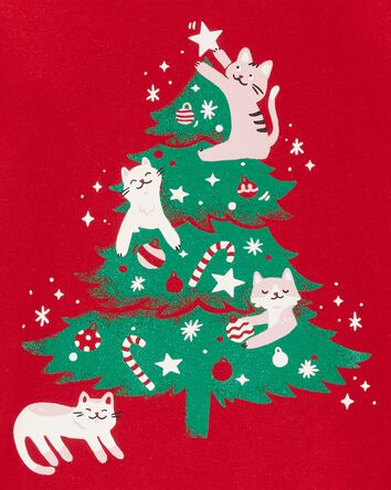 Toddler Christmas Tree Long-Sleeve Graphic Tee, 