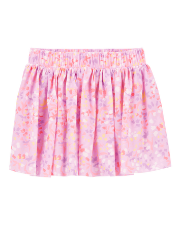 Kid Floral Stretch Skort - Pink, 