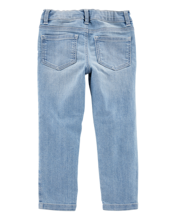 Baby Light Blue Wash Skinny-Leg Jeans, 